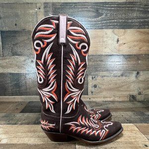 Lucchese Womens Brown L0809 Classic Stitched Western Boots US 6.5